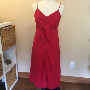 Fuchsia Button Down Lumière Dress